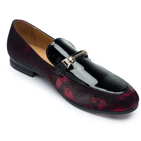 Elegant Top Glossy With Soft Patent Leather Men Loafer Shoes