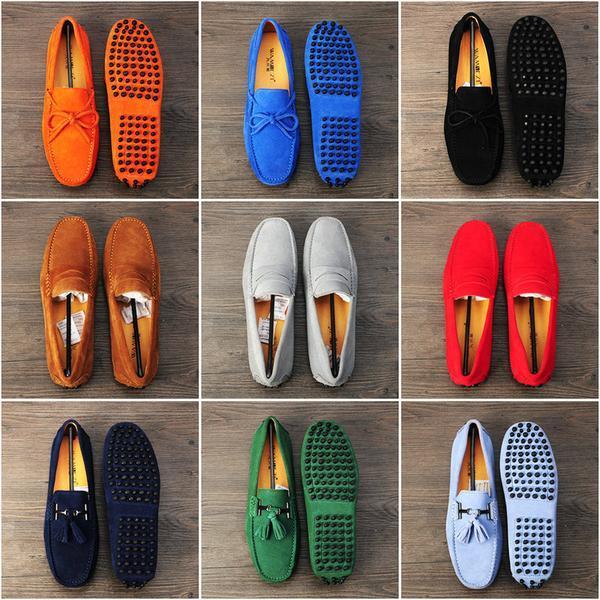 Men Nubuck Loafers Shoes Moccasins