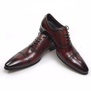 Pointed Toe Gentleman Style Men Oxford Shoes