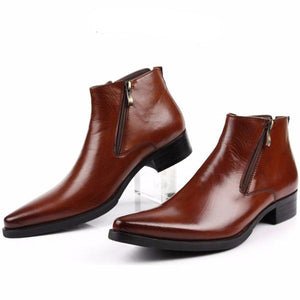 Side Zip Italian Style Elegant Gentleman Men Boot