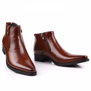 Side Zip Italian Style Elegant Gentleman Men Boot