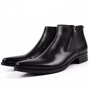 Side Zip Italian Style Elegant Gentleman Men Boot