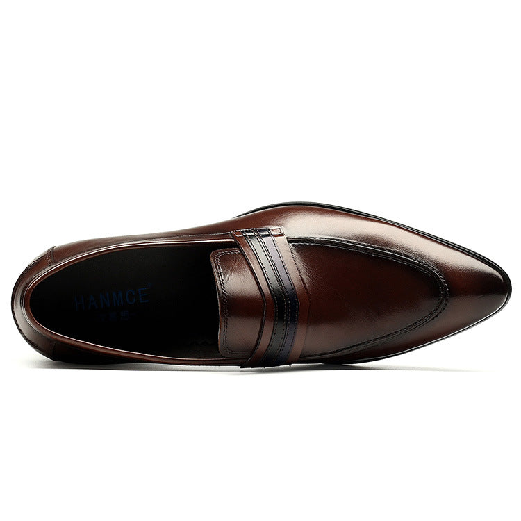 Dark Brown Italian Classic Style Men Loafer Shoes